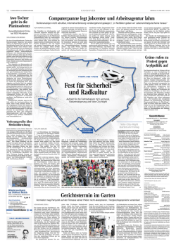 Fest f&uuml;r Sicherheit und Radkultur