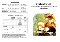 Osterbrief - Katholische Pfarrei Leutersdorf