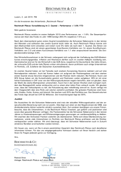 Investoren Brief