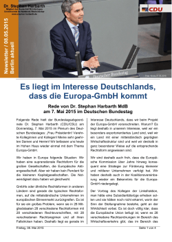 Newsletter Berlin aktuell