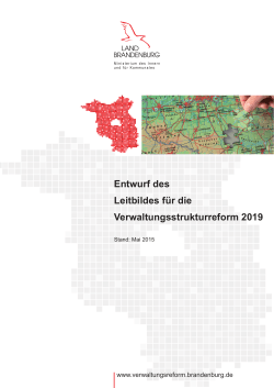 Entwurf des Leitbildes für die Verwaltungsstrukturreform 2019