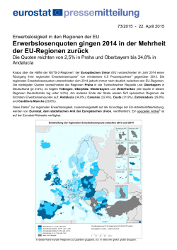 Pressemitteilung von Eurostat