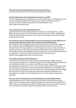 Interview mit dem Erbschaftssteuer-Experten Stefan