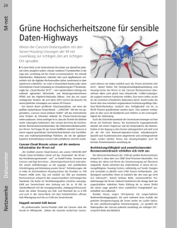 Gr&uuml;ne Hochsicherheitszone f&uuml;r sensible Daten-Highways - M-net
