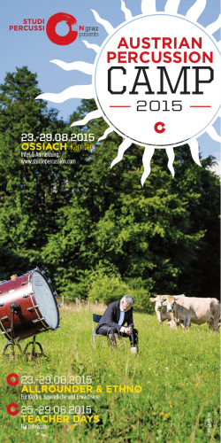 Austrian Percussion Camp 2015 Folder als