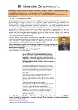 Ein islamischer Zensurversuch... - Atheisten-Info