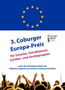 3. Coburger Europa-Preis