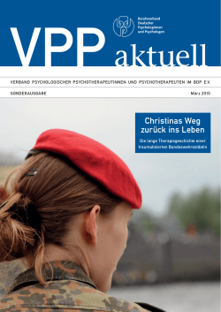 Exklusive Leseprobe: Sonderausgabe "VPP aktuell" (März 2015)