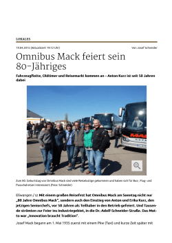 Ellwangen: Omnibus Mack feiert sein 80