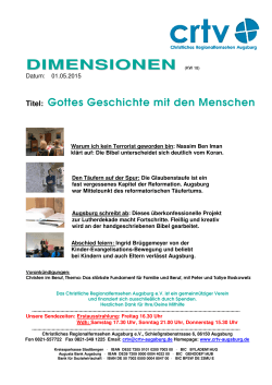 PDF-Datei - Christliches Regionalfernsehen Augsburg eV