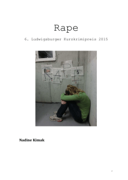 Rape - 6. Ludwigsburger Kurzkrimipreis 2015
