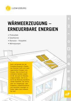 Broschüre Erneuerbare Energien