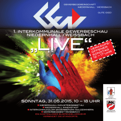 Infos zur 1. Interkommunalen Gewerbeschau Niedernhall