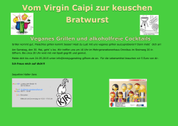 Grillen kommt gut. Fleischlos grillen kommt besser! Hast du Lust mit