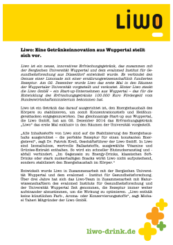 Presse-Mitteilung Verkostung Uni Wuppertal