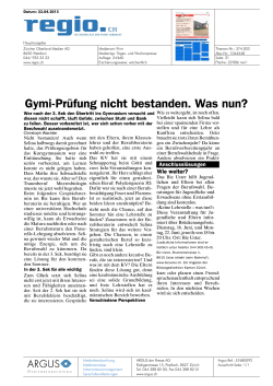 Gymi-Pr&uuml;fung nicht bestanden. Was nun?