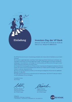 Einladung Investorentag 2015