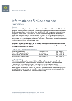 Informationen f&uuml;r Bewohnende