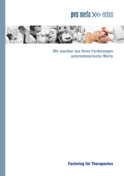 Hausprospekt PVS-MEFA Reiss GmbH 2014