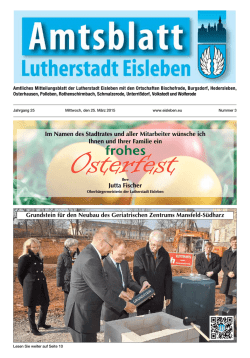 Im Namen des Stadtrates und aller Mitarbeiter w&uuml;nsche ich Ihnen
