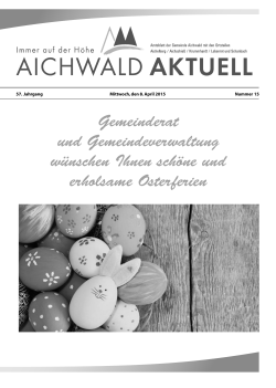 Gemeinderat und Gemeindeverwaltung wünschen Ihnen schöne
