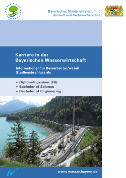 in der bayerischen Wasserwirtschaftsverwaltung