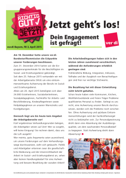 Jetzt gehts los! - ver.di | Bezirk Augsburg