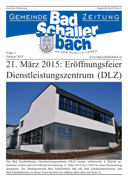 Folge 2/2015 - Gemeinde Bad Schallerbach