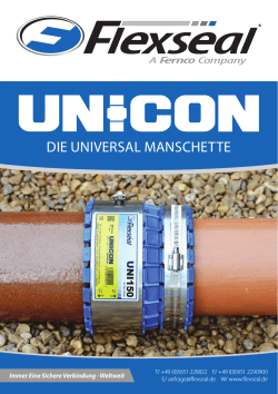 Produktflyer UNICON-Universalmanschette