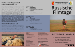 Russische Filmtage 2015