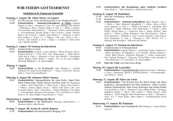 Pfarrbrief - Pfarrei Geisenfeld