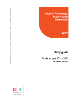 MPI Study guide - Université du Luxembourg