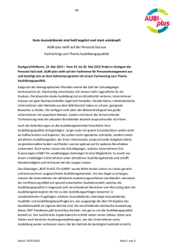 Gute Auszubildende sind hei&szlig; begehrt und stark - AUBI