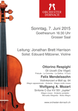 unser Flyer - Orchester Dornach