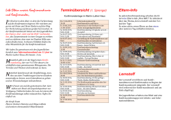 Liebe Eltern unserer Konfirmandinnen und Konfirmanden,
