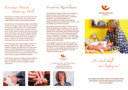 Informationsflyer &bdquo;Hebamme Friederike K&uuml;ckelmann&ldquo;
