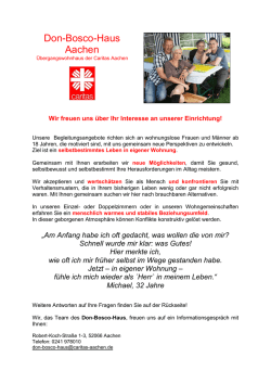 Infoblatt f&uuml;r Interessierte