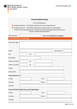 Interessenbekundung