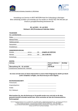 diesem Reservierungsblatt