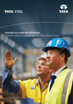 Unternehmensbroschüre - Tata Steel Deutschland