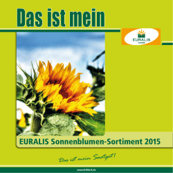 EURALIS Sonnenblumen-Sortiment 2015
