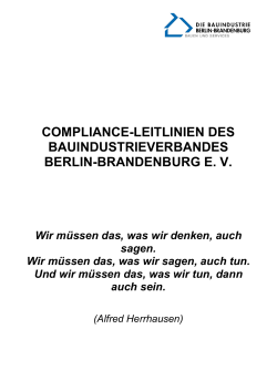 compliance-leitlinien des bauindustrieverbandes berlin