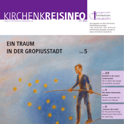 Ausgabe Mai 2015 - Kindertageseinrichtungen im Kirchenkreis