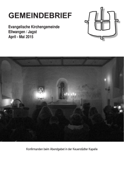April - Mai - Evangelische Kirchengemeinde Ellwangen