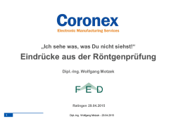 Eindr&uuml;cke aus der R&ouml;ntgenpr&uuml;fung