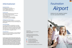 Rundfahrten Broschüre | Deutsch | Fraport AG