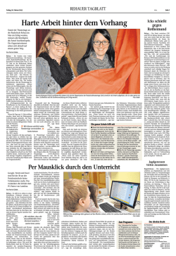Harte Arbeit hinter dem Vorhang - Theatertage 2015