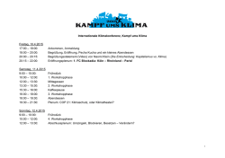 18:00: Ankommen, Anmeldung 18:00 – 20:00