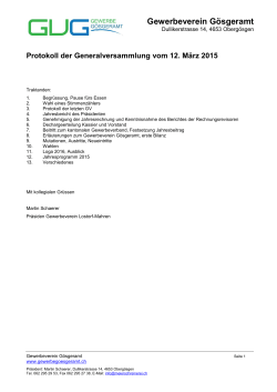 GV-Protokoll vom 12.03.2015