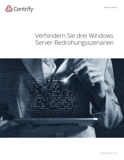 Verhindern Sie drei Windows Server-Bedrohungsszenarien